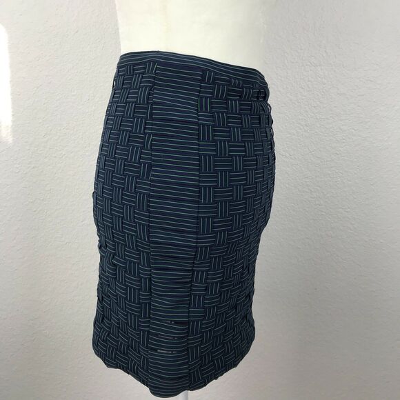 Band of Outsiders Spandex Bodycon Mini Skirt FLAW - Picture 6 of 11